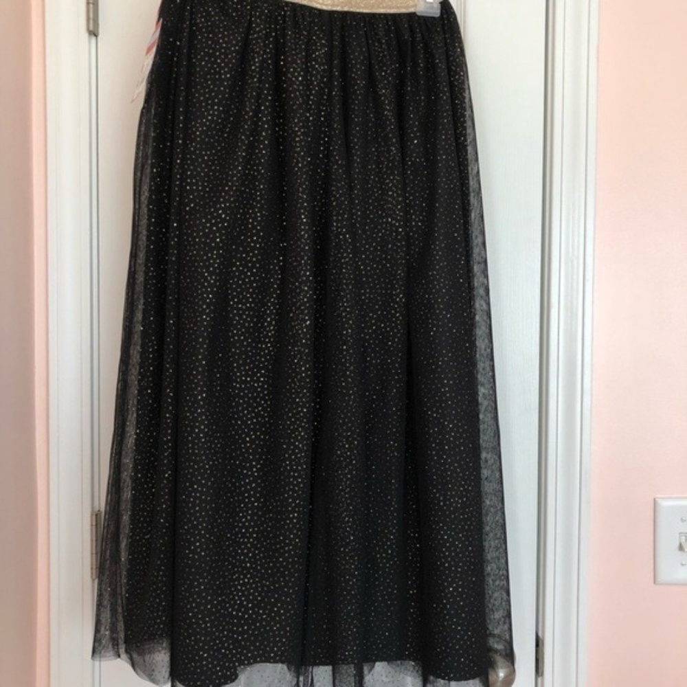 Cat&Jack Black&Gold Girls Skirt